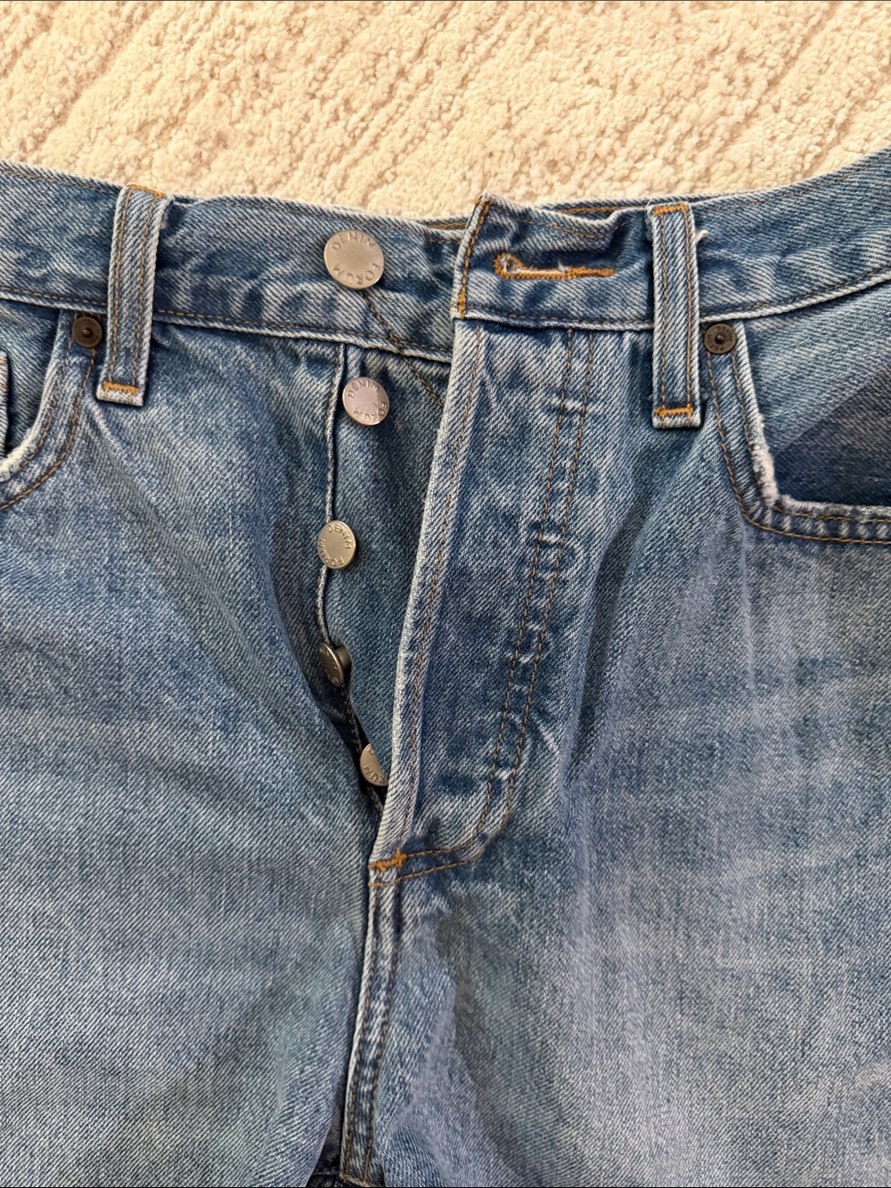 Denim Forum The Yoko mid thigh shorts 27 - Picture 3 of 5